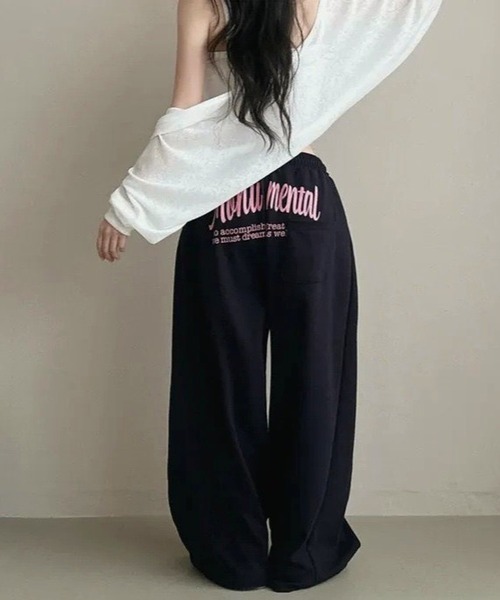 inst.ALL(インストール)の「バックプリントスウェットパンツ(スウェットパンツ・レディース・ブラック/ネイビー/グレー・M)」の17枚目の写真