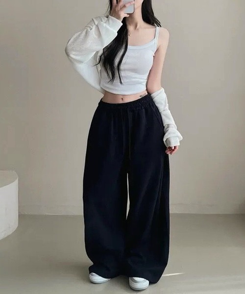 inst.ALL(インストール)の「バックプリントスウェットパンツ(スウェットパンツ・レディース・ブラック/ネイビー/グレー・M)」の18枚目の写真