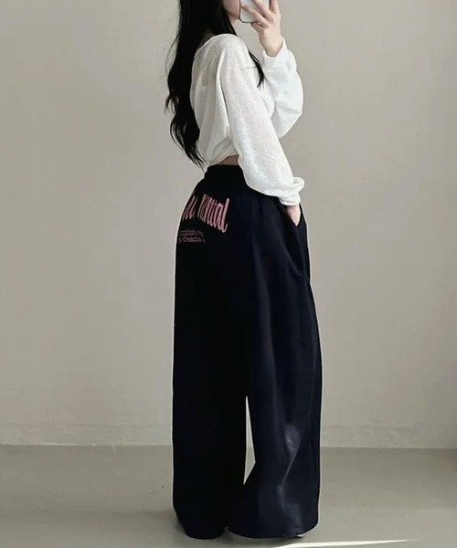 inst.ALL(インストール)の「バックプリントスウェットパンツ(スウェットパンツ・レディース・ブラック/ネイビー/グレー・M)」の20枚目の写真