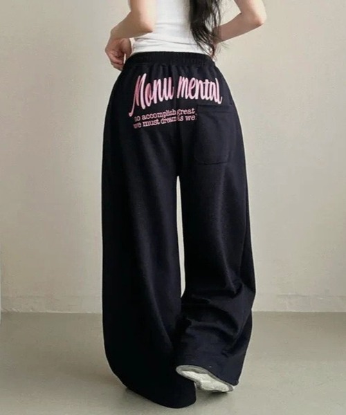 inst.ALL(インストール)の「バックプリントスウェットパンツ(スウェットパンツ・レディース・ブラック/ネイビー/グレー・M)」の21枚目の写真