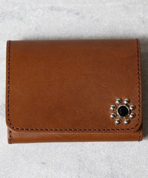 セール】栃木レザー スタッズ財布 フラワー柄 日本製（財布）｜8