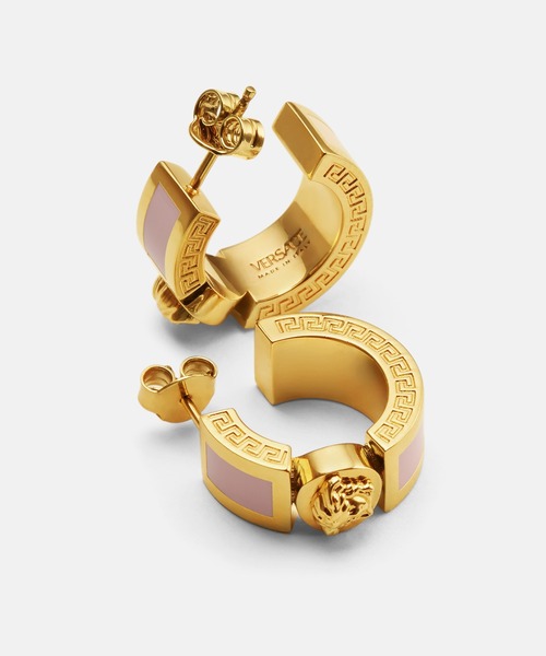 Versace ピアス　両耳 楽天市場】ヴェルサーチ ピアス ゴールド メデューサ レジン ピンク