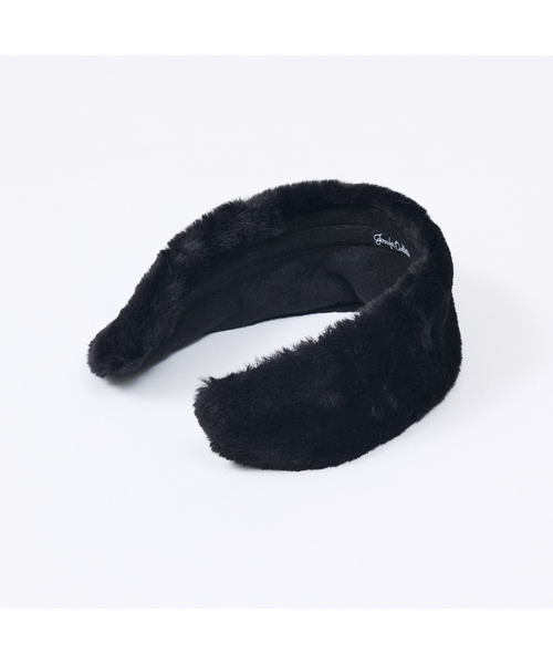 Jennifer Ouellette（ジュエファーオウレット）の「【Jennifer Ouellette/ジェニファー・オーレット】フェイクファーイヤーマフ カチューシャ（カチューシャ・レディース・ブラック・フリー）」の3枚目の写真