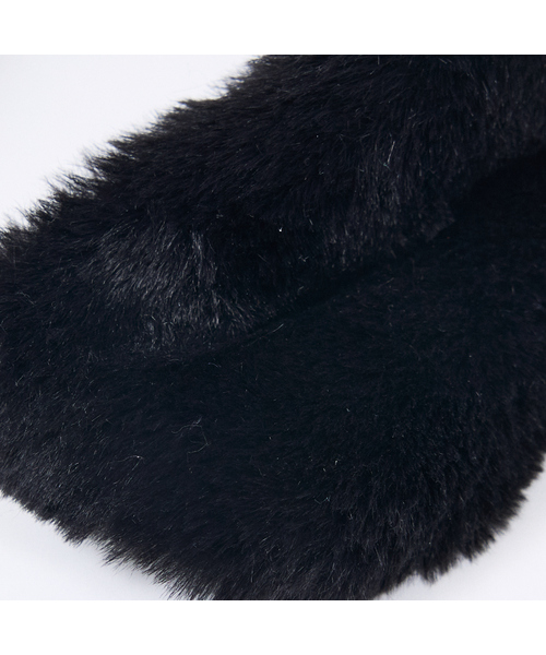 Jennifer Ouellette（ジュエファーオウレット）の「【Jennifer Ouellette/ジェニファー・オーレット】フェイクファーイヤーマフ カチューシャ（カチューシャ・レディース・ブラック・フリー）」の5枚目の写真