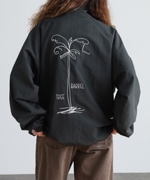 Sunny Smith（サニースミス）の「SUNNY SMITH コットンライク ナイロン ヤシの木両面刺繍 ZIP-UP ジャケット（ナイロンジャケット）」