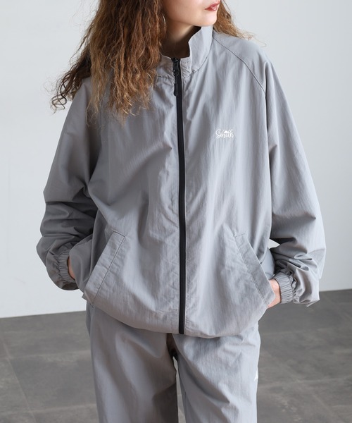 セール】SUNNY SMITH コットンライク ナイロン ヤシの木両面刺繍 ZIP