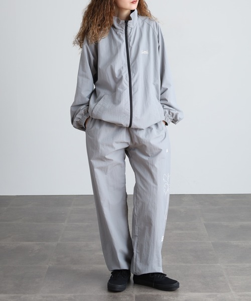 セール】SUNNY SMITH コットンライク ナイロン ヤシの木両面刺繍 ZIP