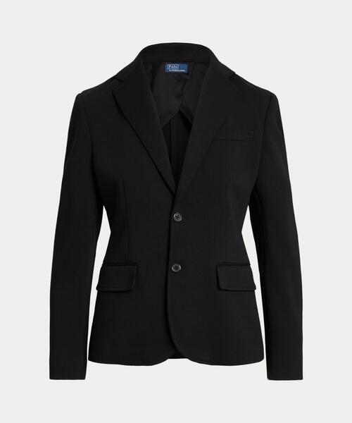 POLO RALPH LAUREN(ポロ ラルフ ローレン)の「シングルブレステッド ポンチ ブレザー(テーラードジャケット・レディース・ブラック系1・6)」の1枚目の写真
