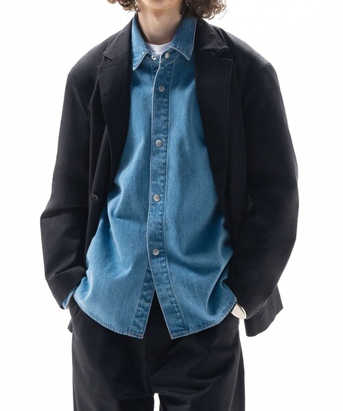 RED KAP（レッドキャップ）の「＜RED KAP × monkey time＞ツイル ダブル ジャケット（テーラードジャケット・メンズ・ベージュ/ブラック・L/M/S）」の4枚目の写真