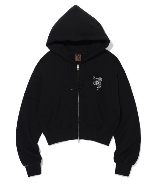IFYOUWANT（イフユーウォント）の「2 WAY CROP HOOD ZIPUP black（パーカー・レディース・その他・ONE SIZE）」の6枚目の写真