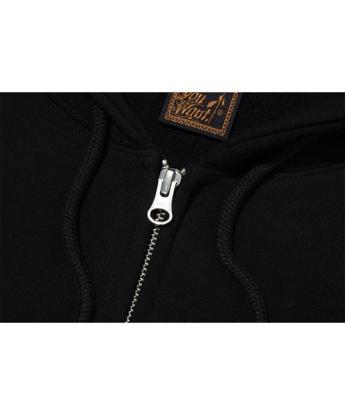 IFYOUWANT（イフユーウォント）の「2 WAY CROP HOOD ZIPUP black（パーカー・レディース・その他・ONE SIZE）」の2枚目の写真