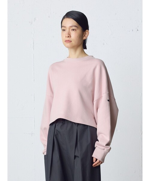 MidiUmi（ミディウミ）の「MidiUmi ショートスウェットプルオーバー（Tシャツ/カットソー・レディース・グリーン/ピンク/キナリ/ネイビー/グレー・FREE）」の19枚目の写真