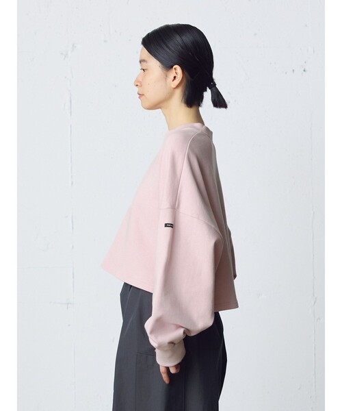 MidiUmi（ミディウミ）の「MidiUmi ショートスウェットプルオーバー（Tシャツ/カットソー・レディース・グリーン/ピンク/キナリ/ネイビー/グレー・FREE）」の20枚目の写真