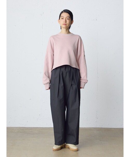 MidiUmi（ミディウミ）の「MidiUmi ショートスウェットプルオーバー（Tシャツ/カットソー・レディース・グリーン/ピンク/キナリ/ネイビー/グレー・FREE）」の11枚目の写真