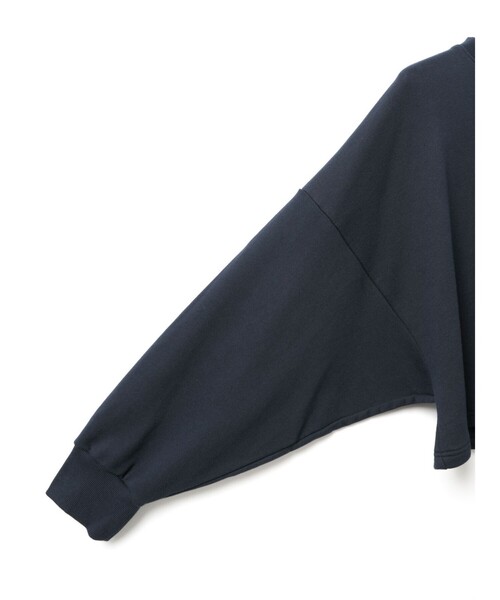 MidiUmi（ミディウミ）の「MidiUmi ショートスウェットプルオーバー（Tシャツ/カットソー・レディース・グリーン/ピンク/キナリ/ネイビー/グレー・FREE）」の7枚目の写真