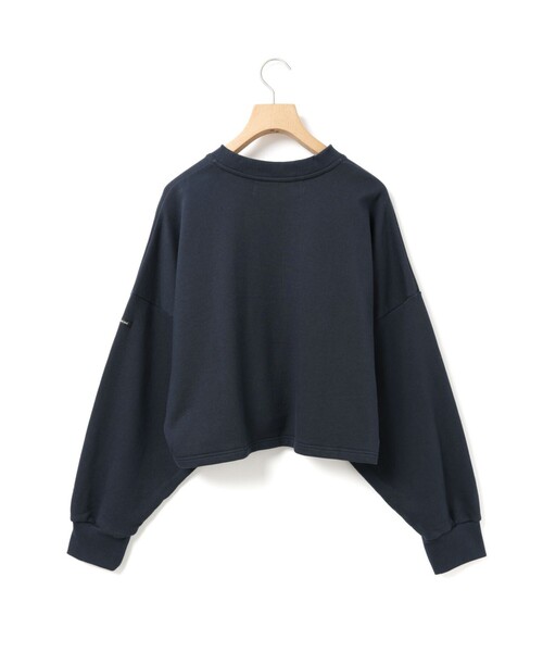 MidiUmi（ミディウミ）の「MidiUmi ショートスウェットプルオーバー（Tシャツ/カットソー・レディース・グリーン/ピンク/キナリ/ネイビー/グレー・FREE）」の8枚目の写真