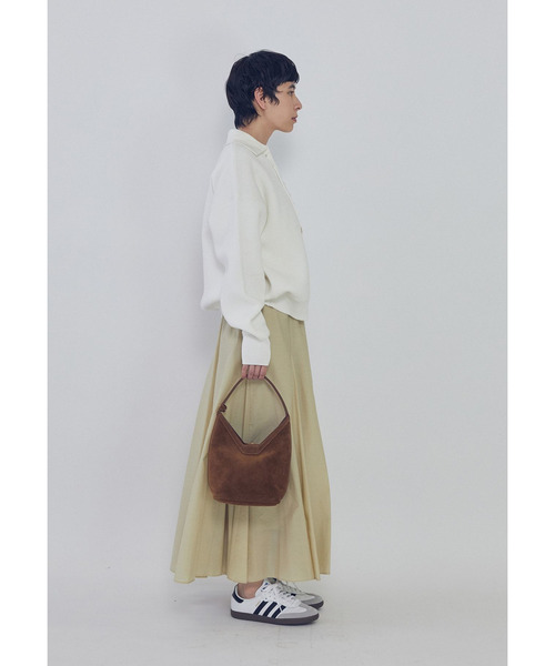 1er Arrondissement(プルミエアロンディスモン)の「タフタボリュームスカート(スカート・レディース・ブルー系その他3/ホワイト系その他3/ベージュ・38/36)」の6枚目の写真