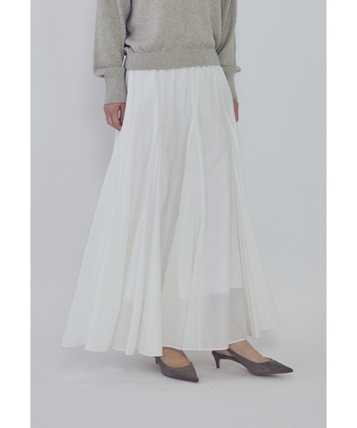 1er Arrondissement(プルミエアロンディスモン)の「タフタボリュームスカート(スカート・レディース・ブルー系その他3/ホワイト系その他3/ベージュ・38/36)」の11枚目の写真