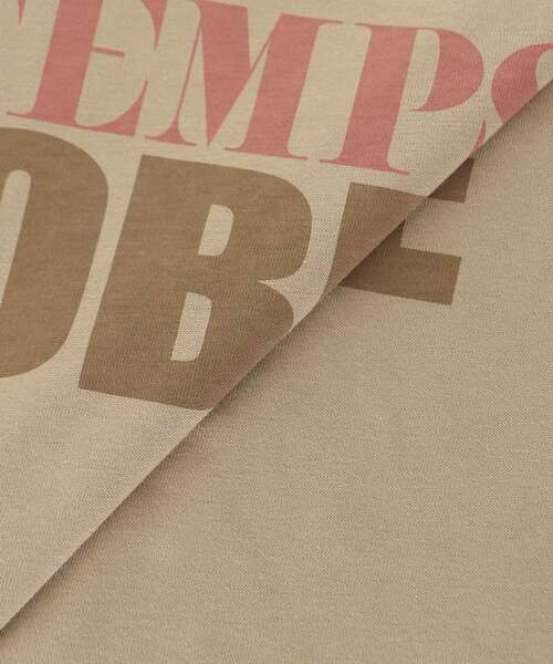 le.coeur blanc（ルクールブラン）の「バイカラーロゴTシャツ（Tシャツ/カットソー・レディース・ダークグレー/ベージュ/オフホワイト・38）」の4枚目の写真