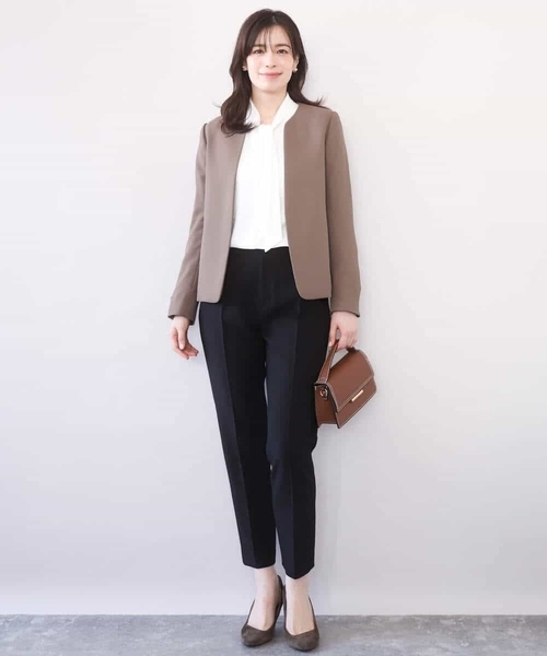 OFUON le MK（オフオンルエムケー）の「【2026SS】スムースジョーゼットボウブラウス/洗える/WEB限定サイズあり（シャツ/ブラウス・レディース・ミント/ホワイト・40/38/36）」の15枚目の写真