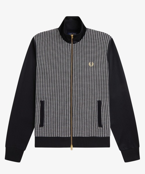フレッドペリー　トラックジャケット Knitted Front Track Jacket／ニットフロントトラックジャケット