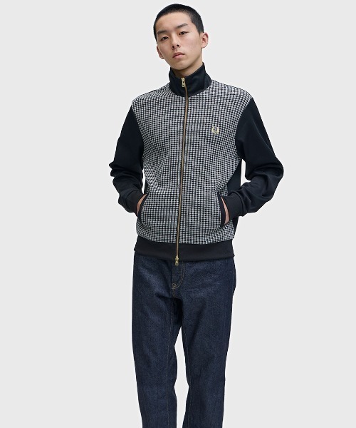 Knitted Front Track Jacket／ニットフロントトラックジャケット