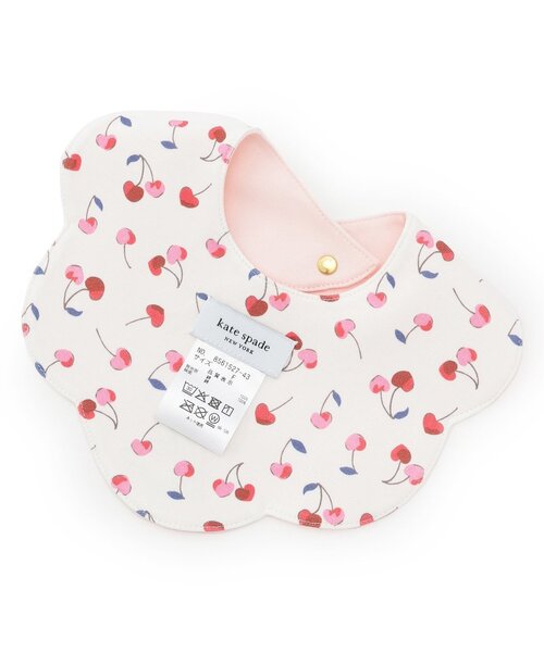 kate spade new york kids（ケイトスペードニューヨーク）の「ダンシングチェリーズリバーシブルスタイ（スタイ/よだれかけ・キッズ・ピンク・F）」の2枚目の写真