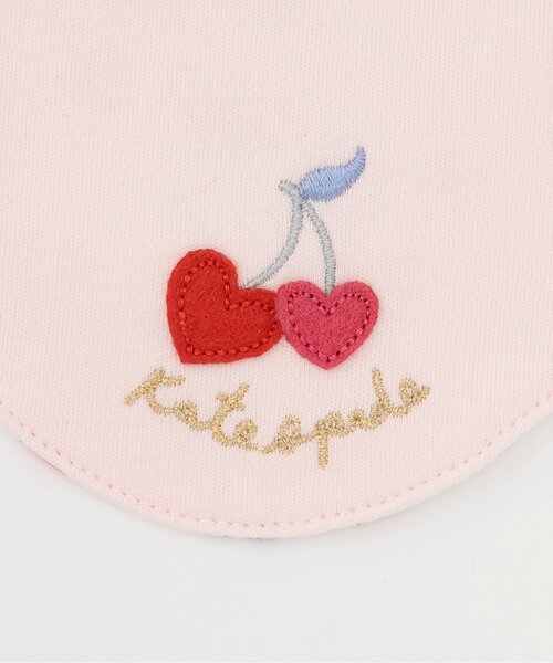 kate spade new york kids（ケイトスペードニューヨーク）の「ダンシングチェリーズリバーシブルスタイ（スタイ/よだれかけ・キッズ・ピンク・F）」の4枚目の写真
