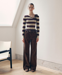 POCKET CARPENTER DENIM PANTS BROWN