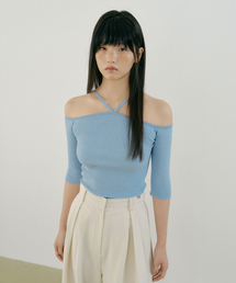 V-Strap Knit (sky blue)
