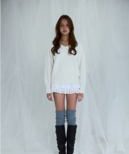 ROSEFRANTZ（ロゼフランツ）の「Fur V-neck Knit [Ivory]（ニット/セーター・レディース・その他・ONE SIZE）」の11枚目の写真