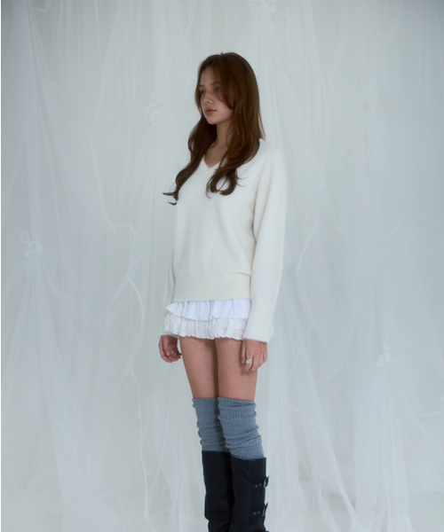 ROSEFRANTZ（ロゼフランツ）の「Fur V-neck Knit [Ivory]（ニット/セーター・レディース・その他・ONE SIZE）」の12枚目の写真
