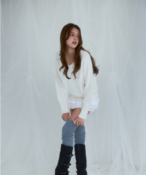 ROSEFRANTZ（ロゼフランツ）の「Fur V-neck Knit [Ivory]（ニット/セーター・レディース・その他・ONE SIZE）」の14枚目の写真