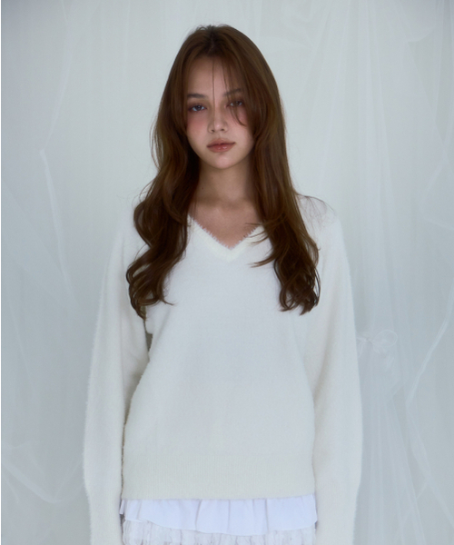 ROSEFRANTZ（ロゼフランツ）の「Fur V-neck Knit [Ivory]（ニット/セーター・レディース・その他・ONE SIZE）」の17枚目の写真