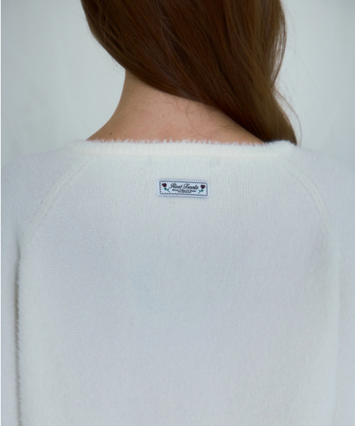 ROSEFRANTZ（ロゼフランツ）の「Fur V-neck Knit [Ivory]（ニット/セーター・レディース・その他・ONE SIZE）」の2枚目の写真