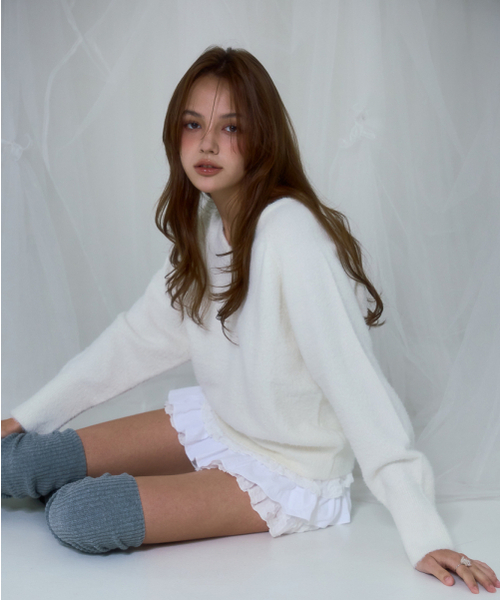 ROSEFRANTZ（ロゼフランツ）の「Fur V-neck Knit [Ivory]（ニット/セーター・レディース・その他・ONE SIZE）」の6枚目の写真