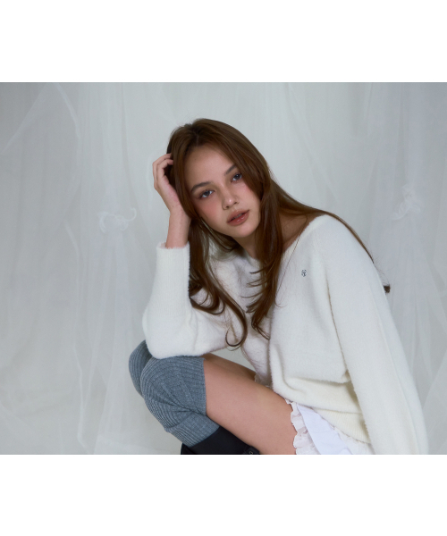 ROSEFRANTZ（ロゼフランツ）の「Fur V-neck Knit [Ivory]（ニット/セーター・レディース・その他・ONE SIZE）」の9枚目の写真