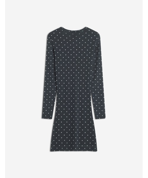 Maison Kitsune（メゾンキツネ）の「POLKA DOT MESH MINI DRESS（ワンピース・レディース・ブラック×ホワイト・S/M）」の3枚目の写真
