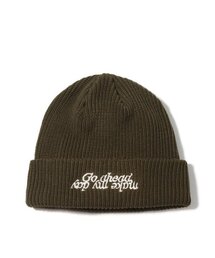 SUKU（スク）の「GO AHEAD BEANIE-KHAKI（ニットキャップ/ビーニー）」