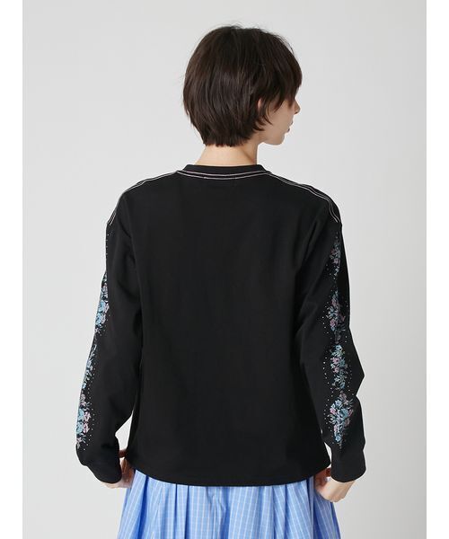 LILY BROWN（リリーブラウン）の「love letter ロングスリーブTシャツ（Tシャツ/カットソー・レディース・ホワイト/グレー/ブラック・F）」の6枚目の写真