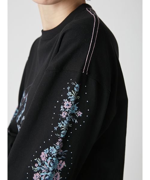 LILY BROWN（リリーブラウン）の「love letter ロングスリーブTシャツ（Tシャツ/カットソー・レディース・ホワイト/グレー/ブラック・F）」の9枚目の写真