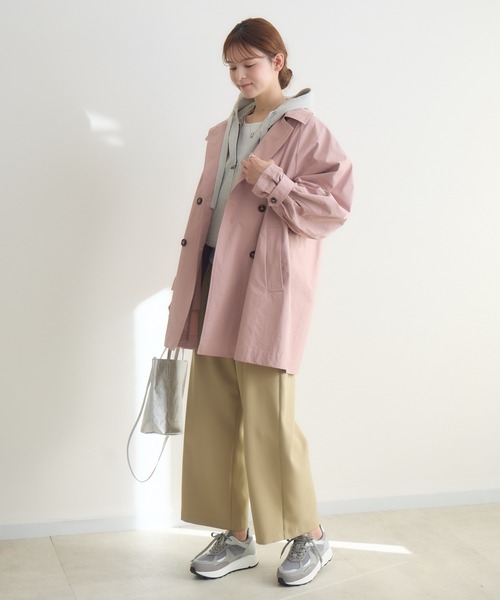 KATHARINE ROSS（キャサリンロス）の「【KATHARINE ROSS】ステンミドルコート（ステンカラーコート・レディース・ベージュ/ピンク・FREE）」の4枚目の写真