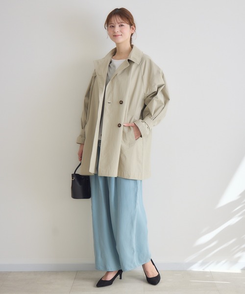 KATHARINE ROSS（キャサリンロス）の「【KATHARINE ROSS】ステンミドルコート（ステンカラーコート・レディース・ベージュ/ピンク・FREE）」の11枚目の写真
