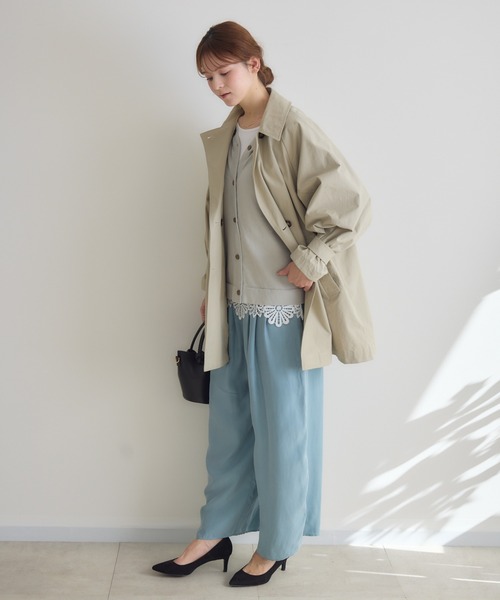 KATHARINE ROSS（キャサリンロス）の「【KATHARINE ROSS】ステンミドルコート（ステンカラーコート・レディース・ベージュ/ピンク・FREE）」の13枚目の写真