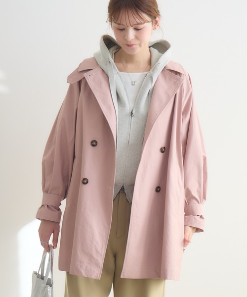 KATHARINE ROSS（キャサリンロス）の「【KATHARINE ROSS】ステンミドルコート（ステンカラーコート・レディース・ベージュ/ピンク・FREE）」の6枚目の写真
