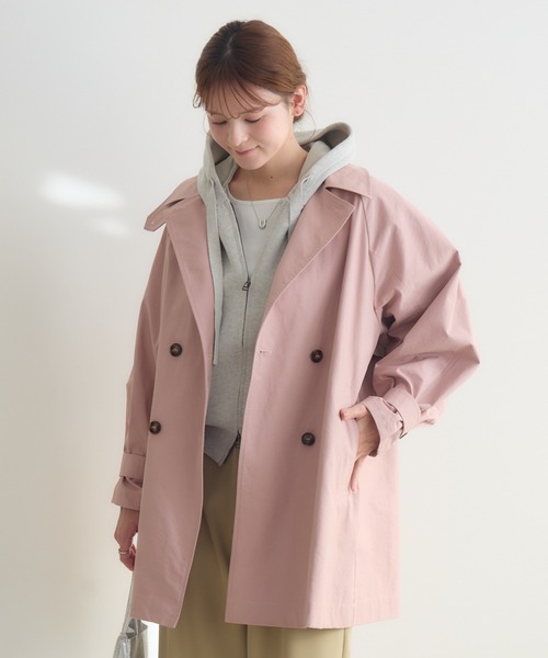KATHARINE ROSS（キャサリンロス）の「【KATHARINE ROSS】ステンミドルコート（ステンカラーコート・レディース・ベージュ/ピンク・FREE）」の7枚目の写真