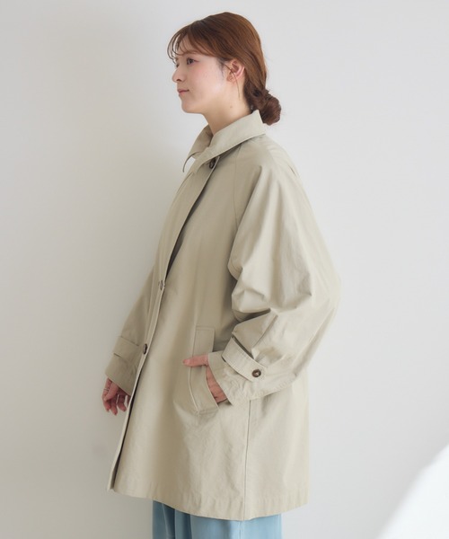 KATHARINE ROSS（キャサリンロス）の「【KATHARINE ROSS】ステンミドルコート（ステンカラーコート・レディース・ベージュ/ピンク・FREE）」の16枚目の写真