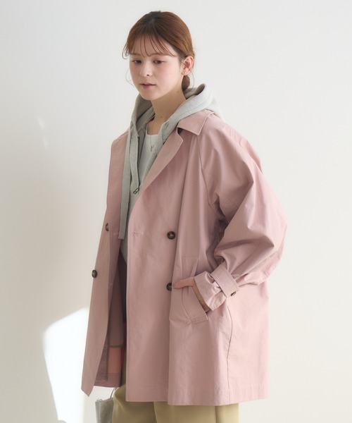 KATHARINE ROSS（キャサリンロス）の「【KATHARINE ROSS】ステンミドルコート（ステンカラーコート・レディース・ベージュ/ピンク・FREE）」の8枚目の写真