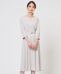 J.PRESS Ladies（J.プレス レディス）の「トリアセスムース フレア ワンピース（ワンピース）」