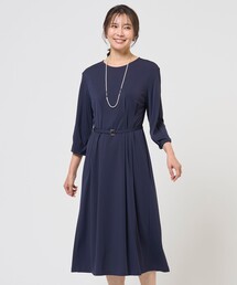 J.PRESS Ladies（J.プレス レディス）の「トリアセスムース フレア ワンピース（ワンピース）」